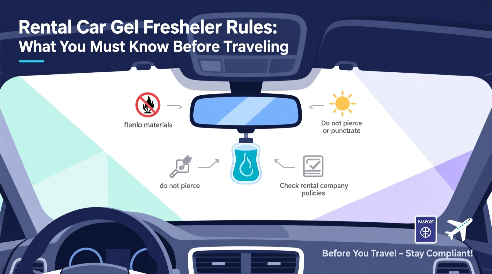 rental car gel freshener rules