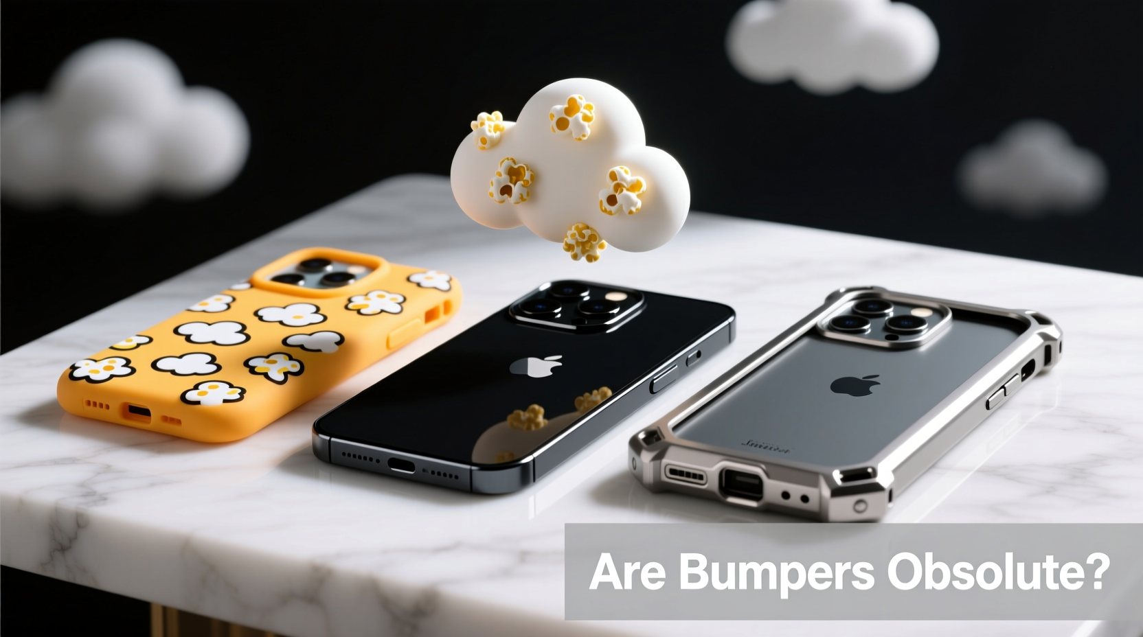 popcorn clouds iphone case vs bumper case are bumpers obsolete