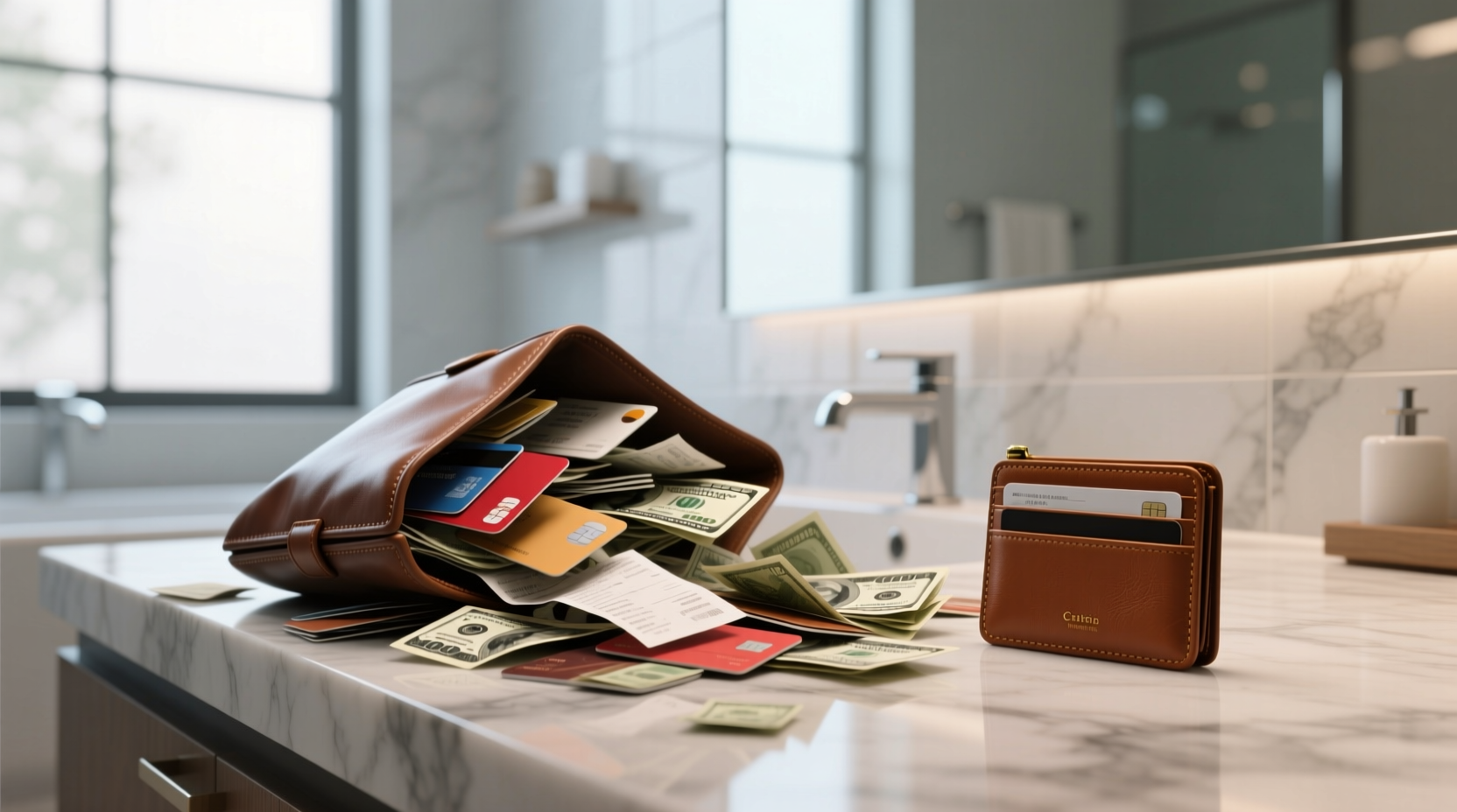 how can i downsize my ridiculously large wallet