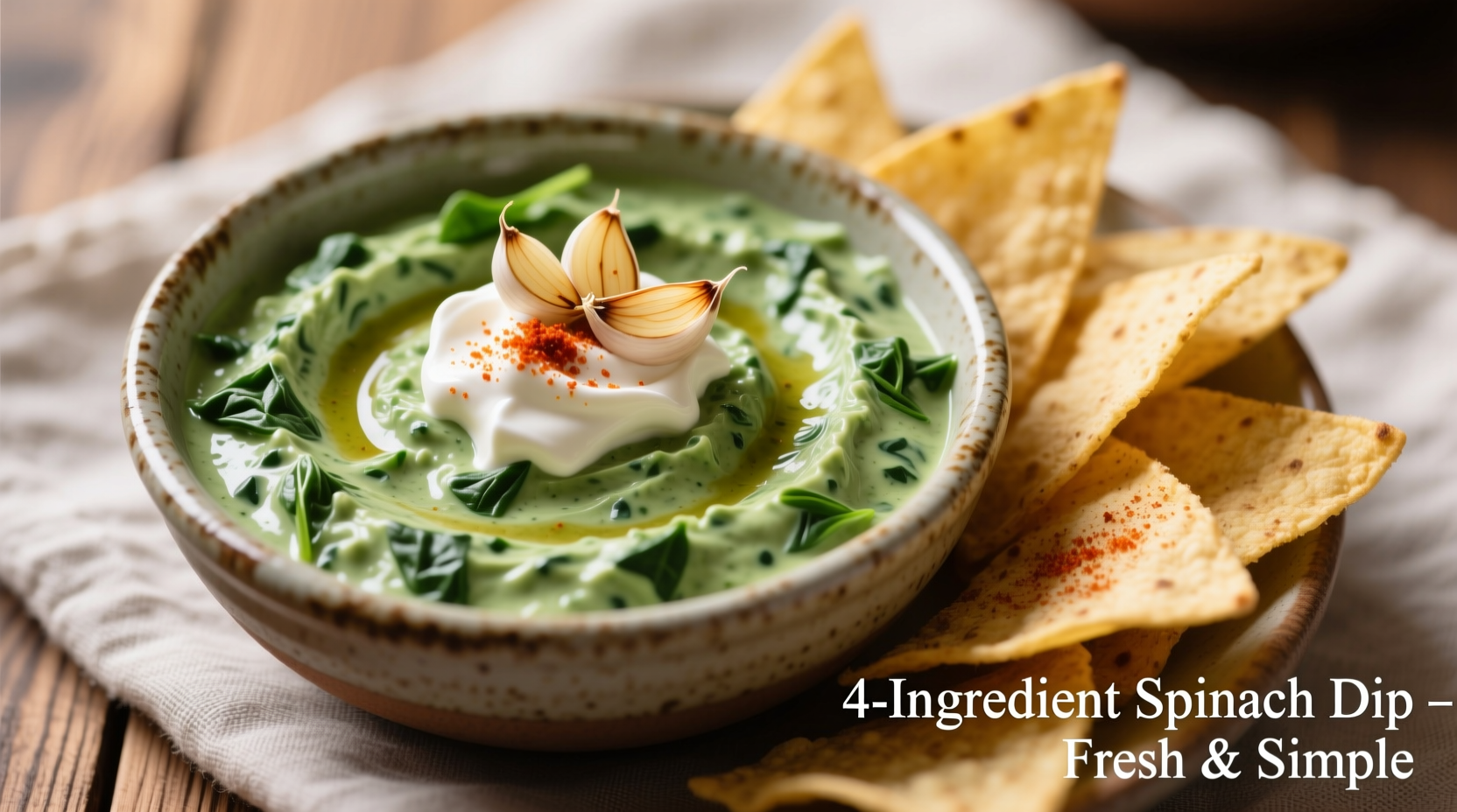 Perfect 4-Ingredient Spinach Dip Recipe: Simple & Delicious