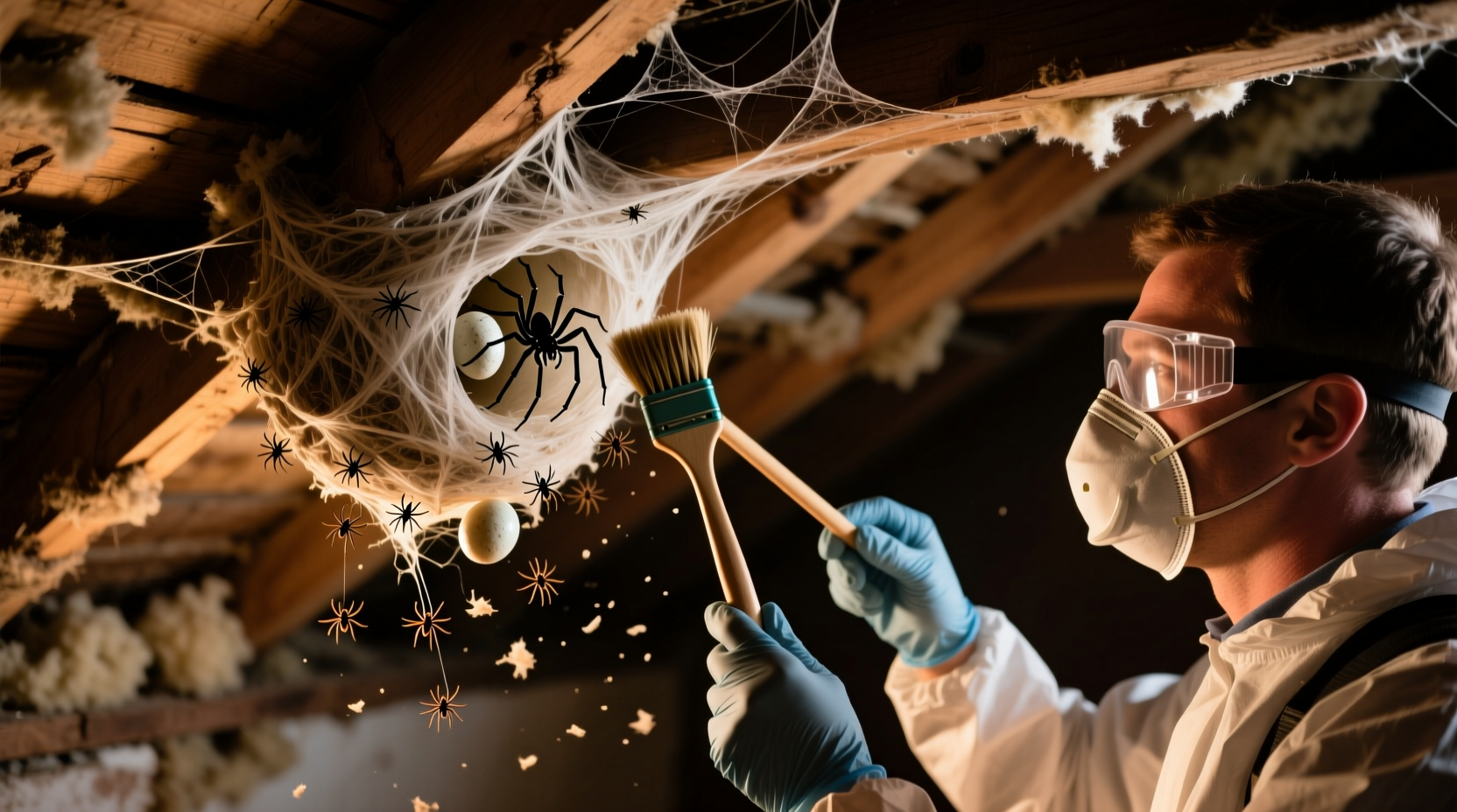 how to get rid of a spider nest