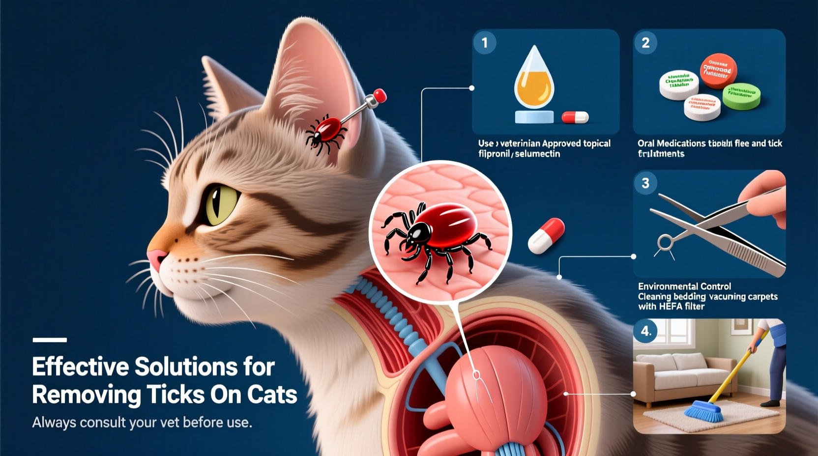 effective solutions for the best way to get rid of ticks on cats