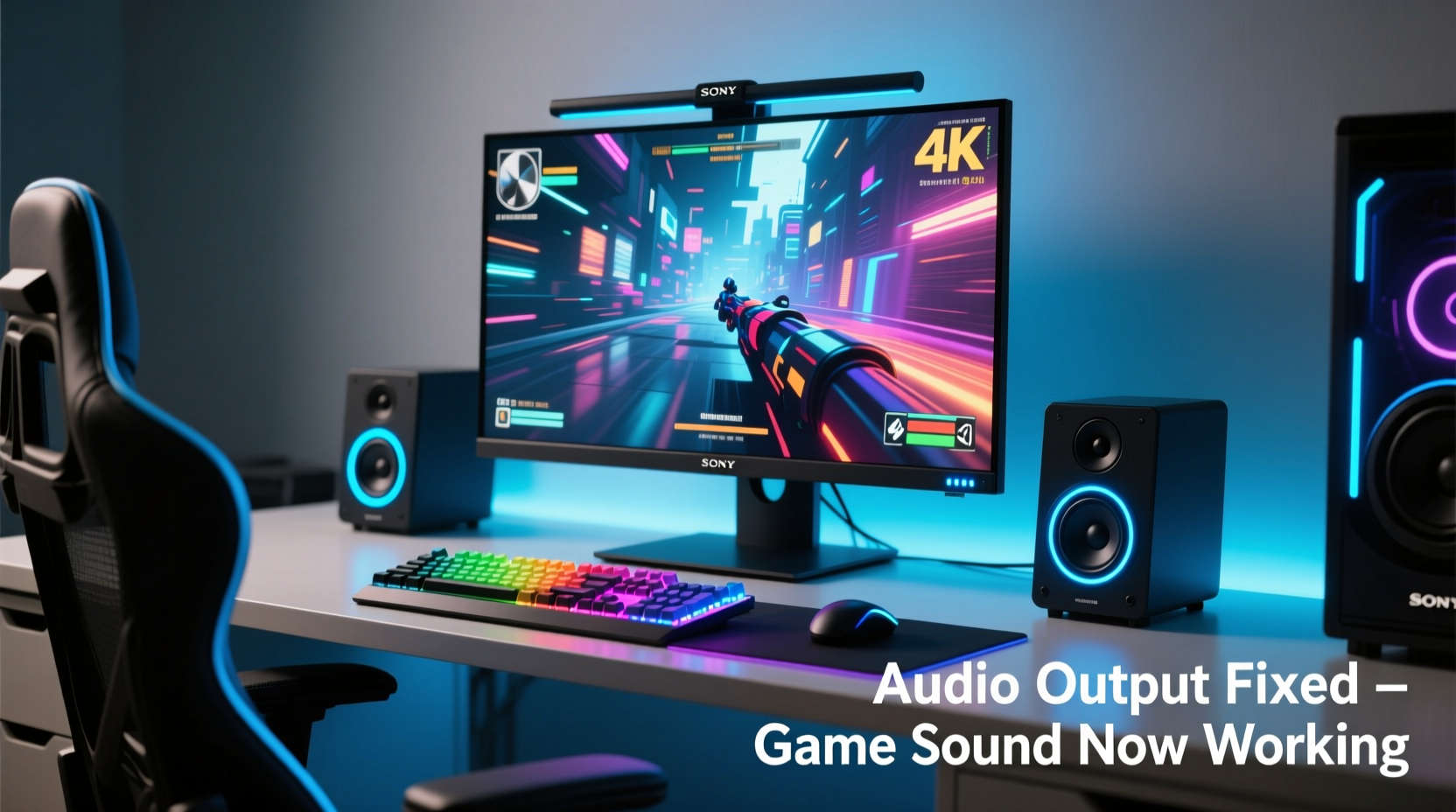 game audio only from monitor fix sound output issues now