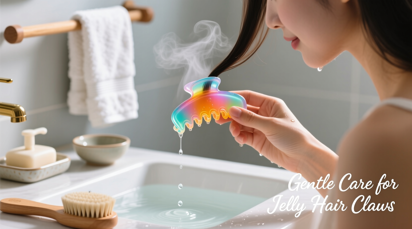 effective and gentle methods to clean your jelly color hair claw at home