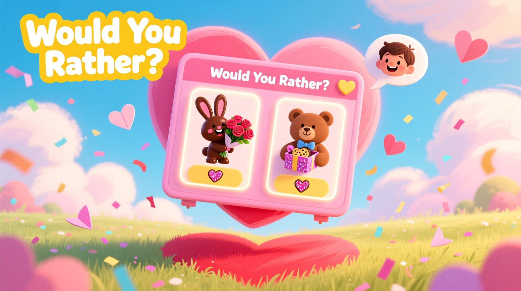 would you rather questions for kids valentines day