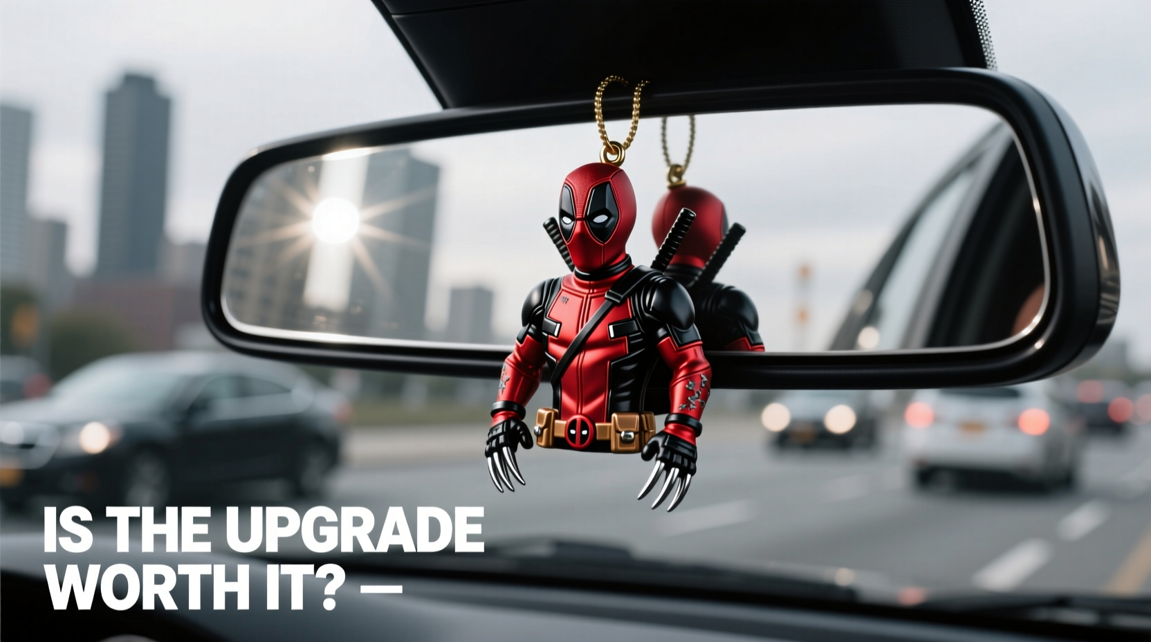 deadpool car ornament vs plain rearview mirror is the upgrade worth it