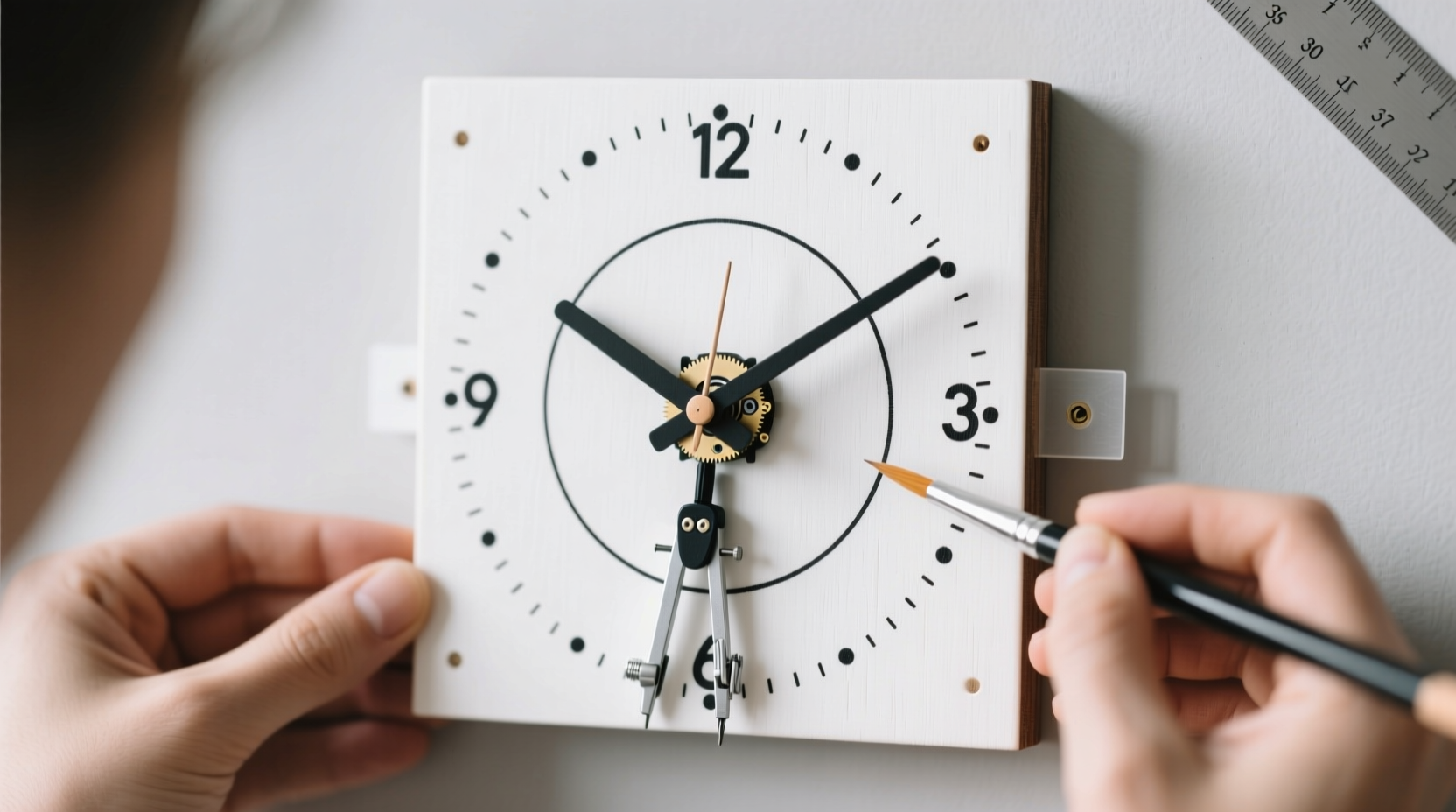 crafting a stylish square clock step by step diy guide for beginners