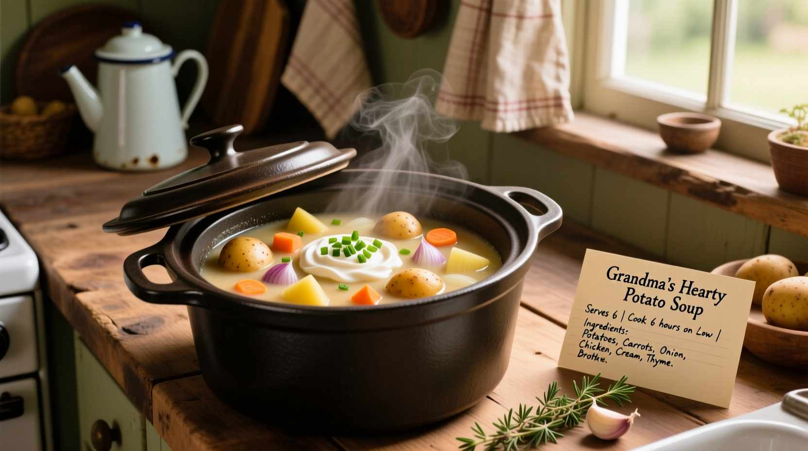 Perfect Crock Pot Potato Soup Recipe: Easy & Creamy