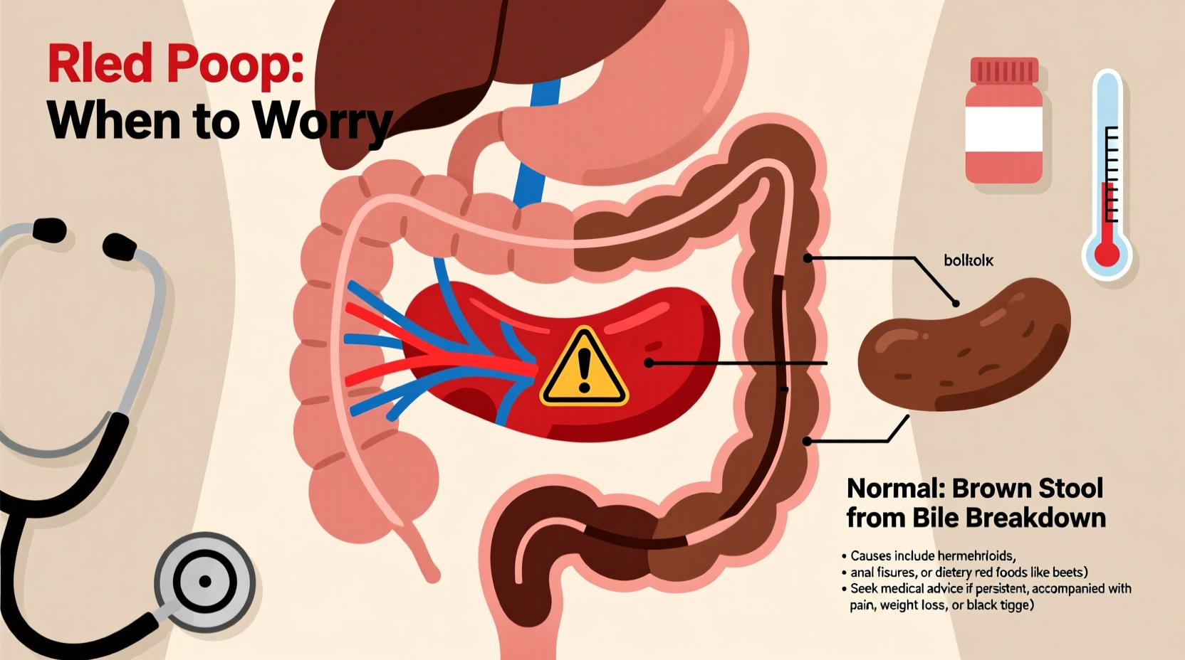 red poop causes when to worry and whats normal 2