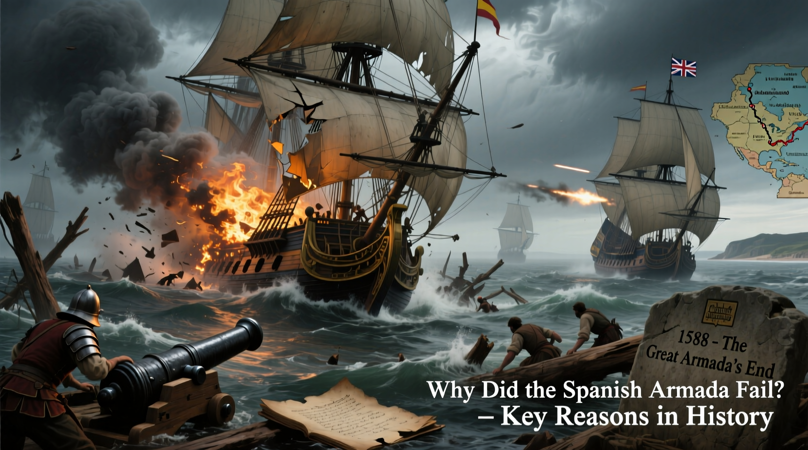 why did the spanish armada fail key reasons history