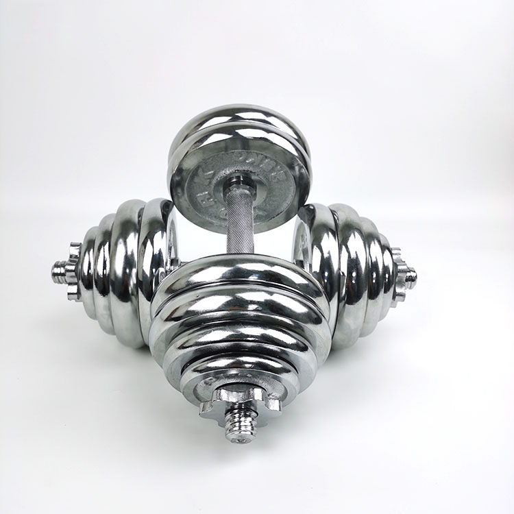 China factory supplied top quality weight iron dumbbell set rubber