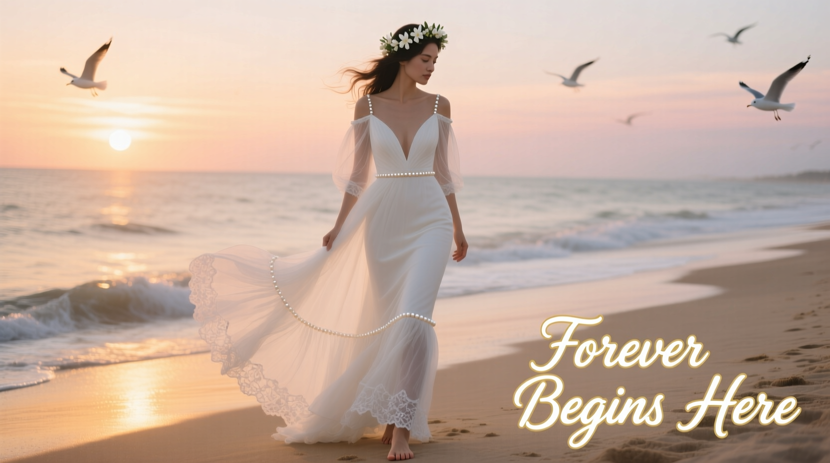 a beach wedding dress