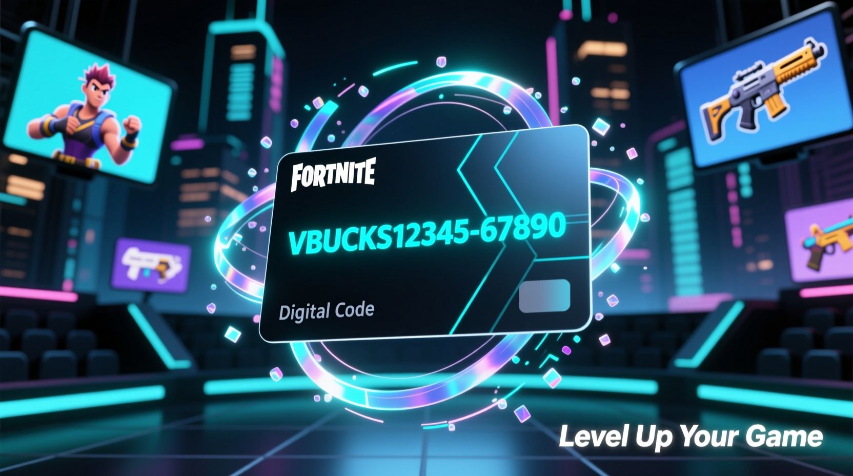 v bucks gift card digital code level up your game