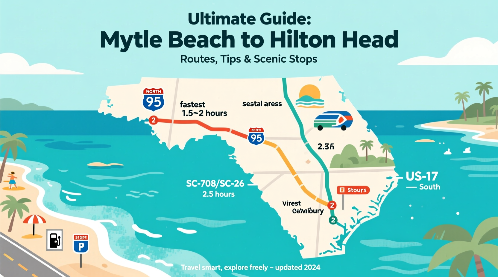 ultimate guide to traveling between myrtle beach and hilton head distance routes and tips