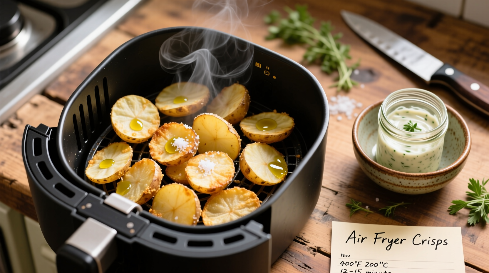 Perfect Air Fried Potato Chips: Crispy Recipe in 20 Minutes