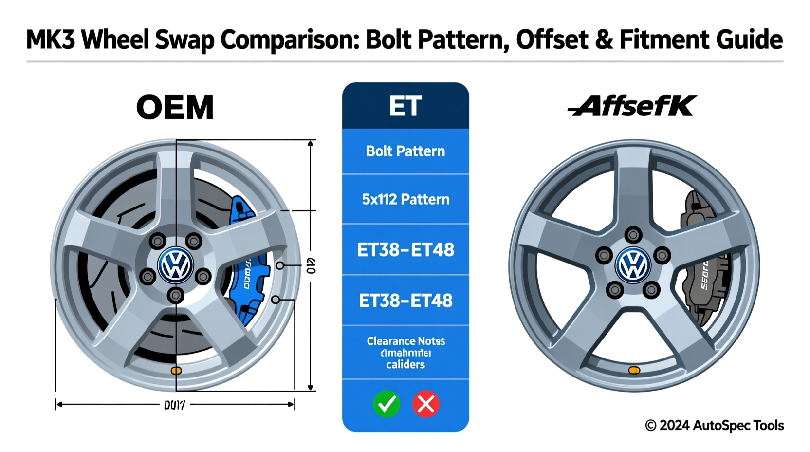 MK3 Wheel Swap Comparison: Bolt Pattern, Offset & Fitment Guide