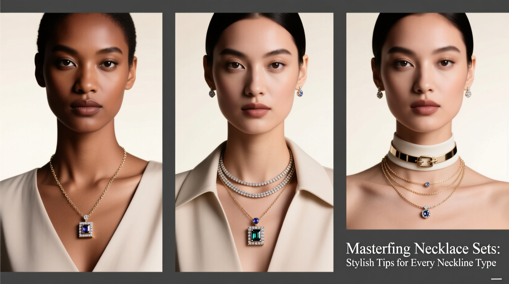 mastering necklace sets stylish tips for pairing with every neckline type