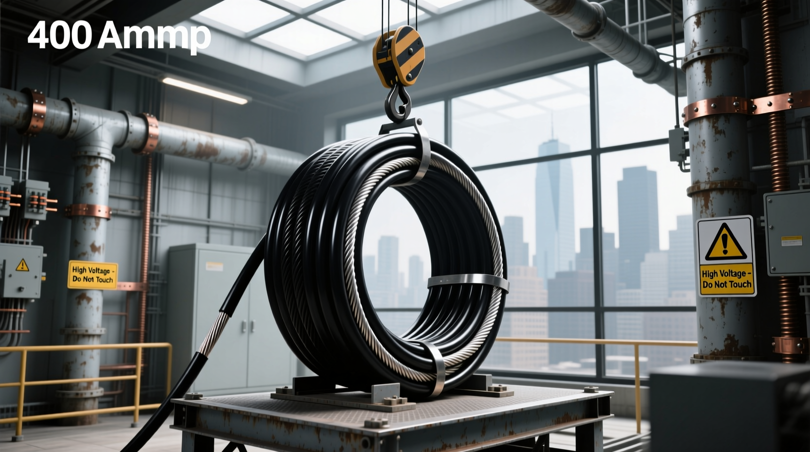 400 amp cable size guide copper vs aluminum