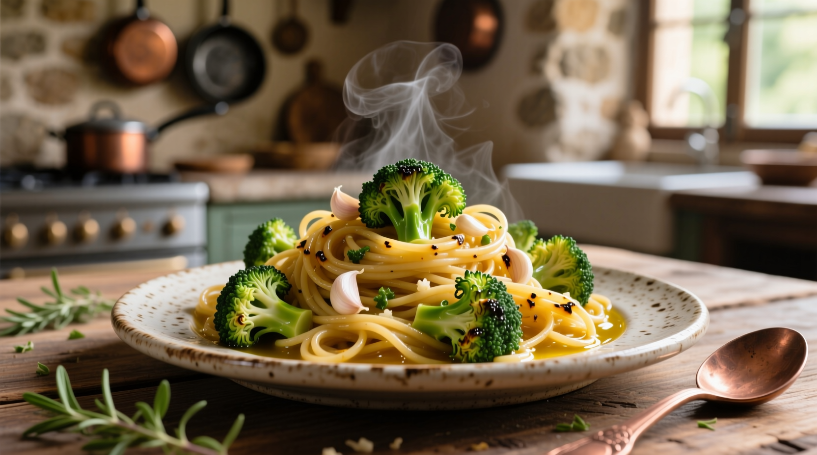 pasta with broccoli garlic and oil