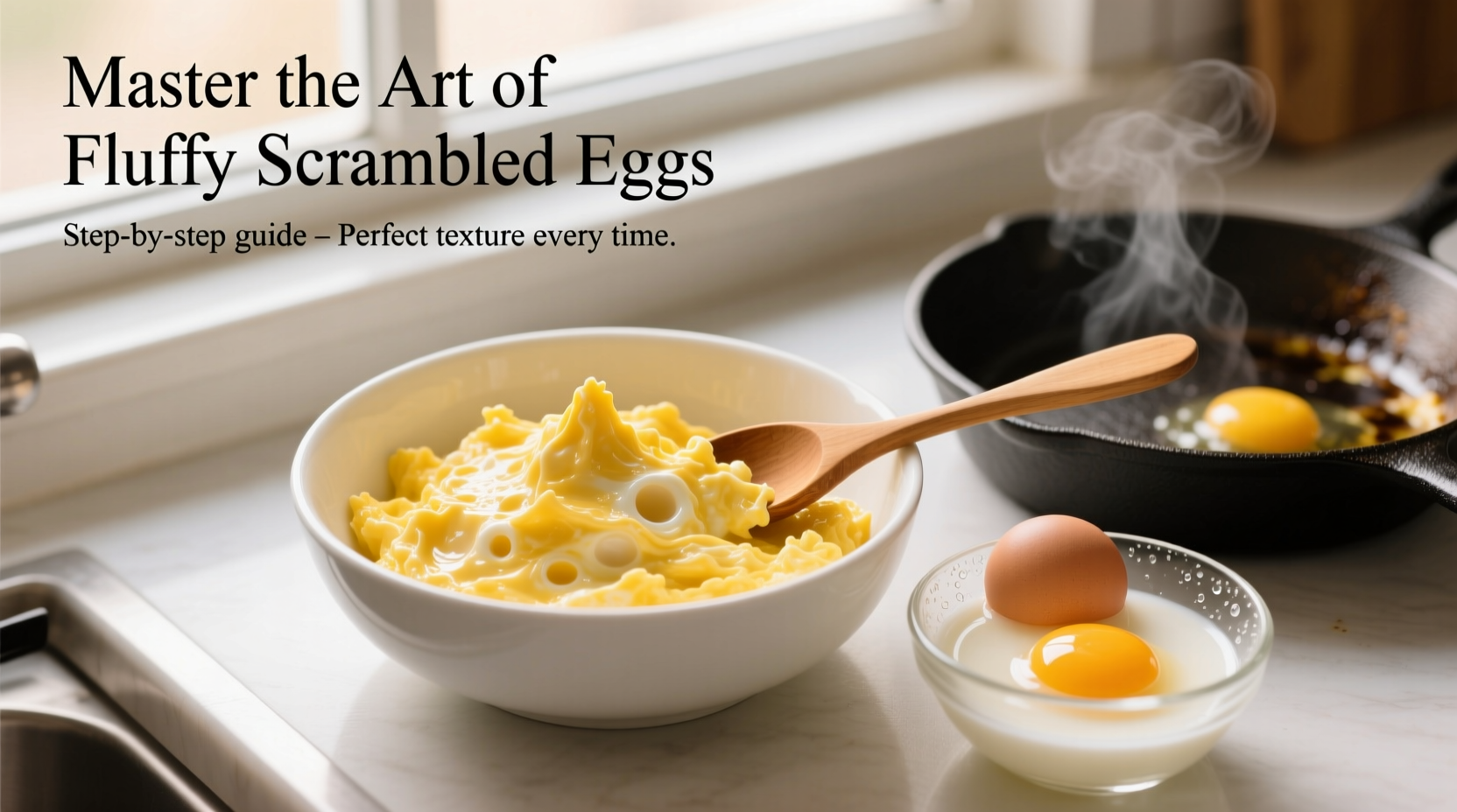 master the art of fluffy and creamy scrambled eggs a step by step guide