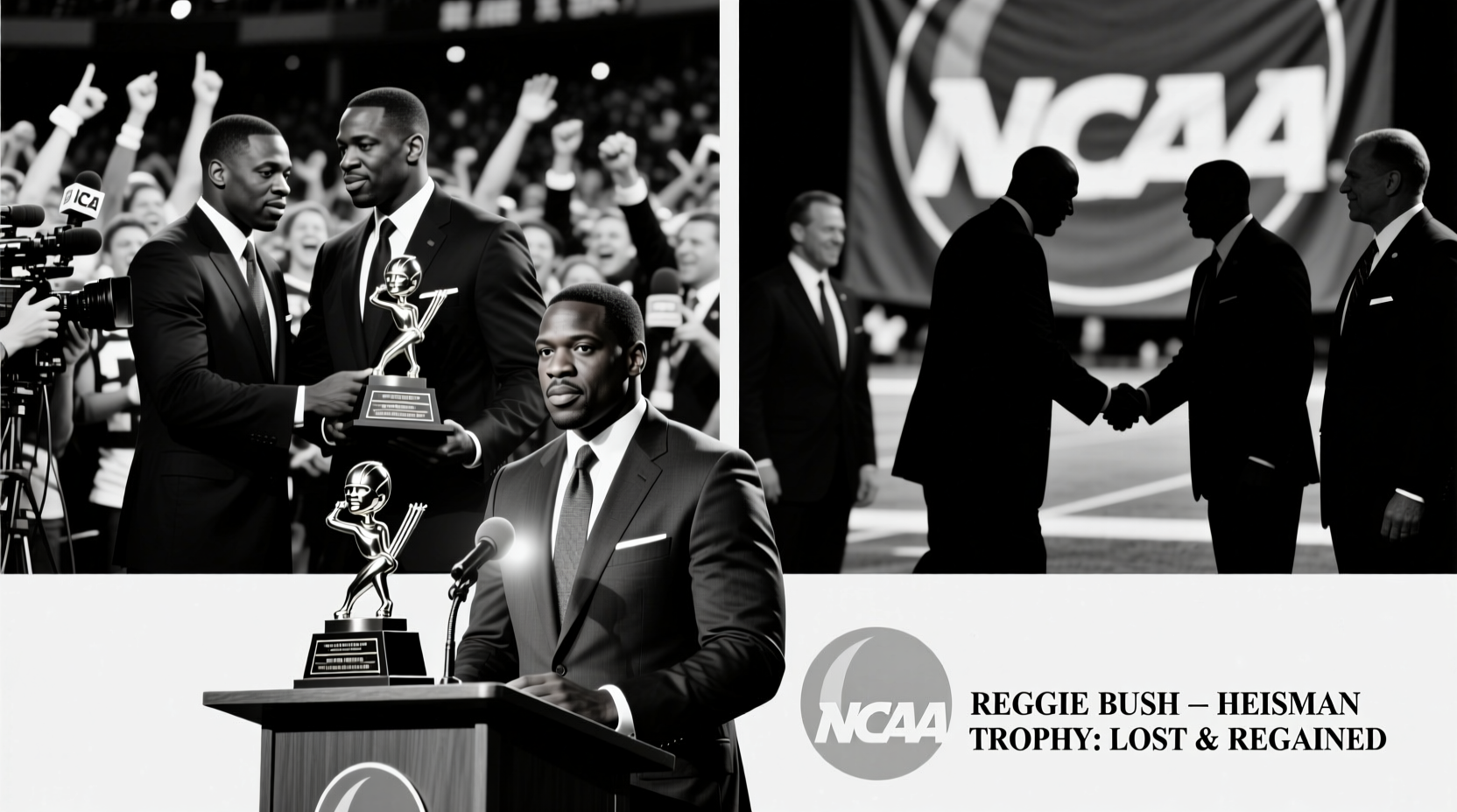 why did reggie bush lose and regain his heisman trophy