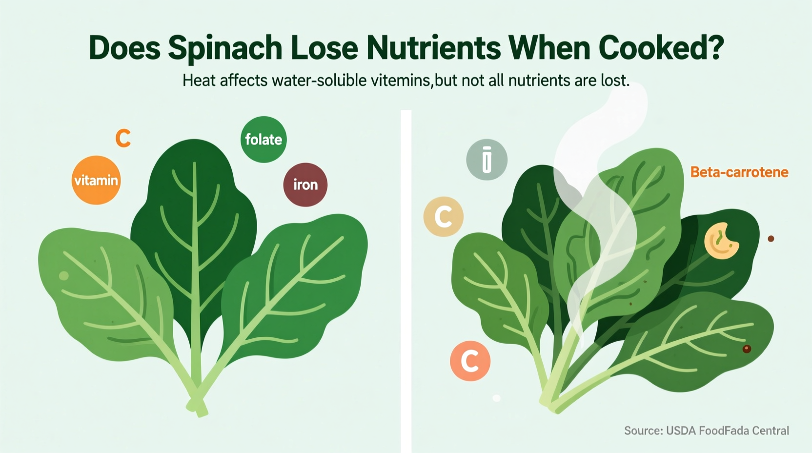 Spinach Nutrient Loss When Cooked: Science-Backed Truths