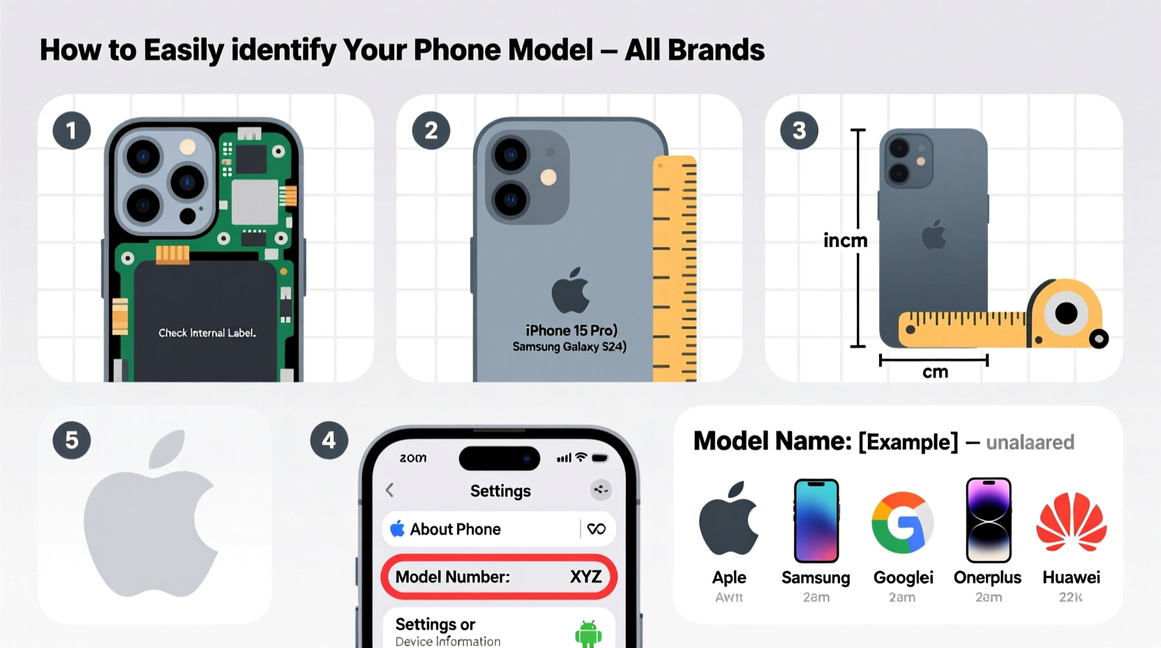 how to easily identify your phone model a step by step guide for all brands