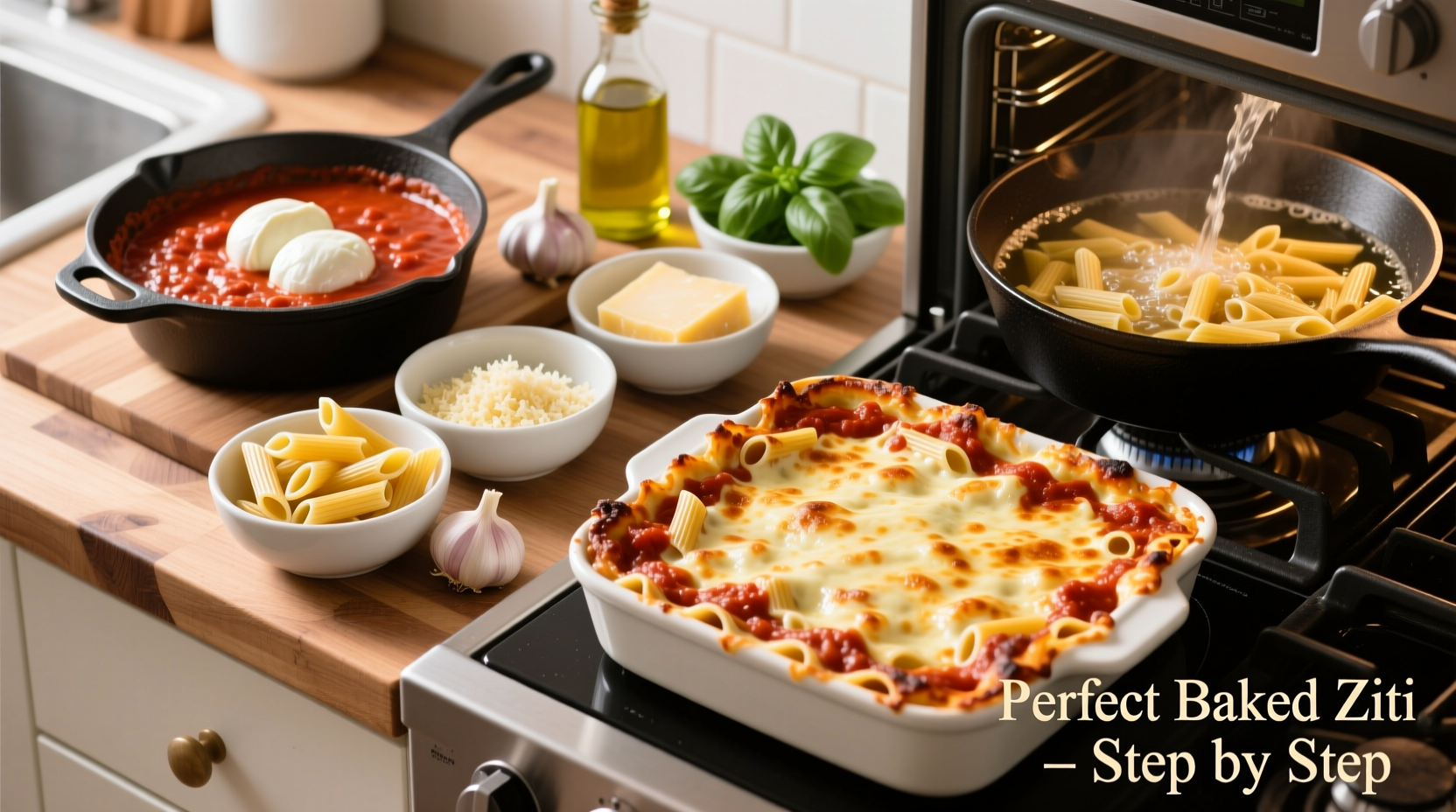 step by step guide to making perfect baked ziti at home