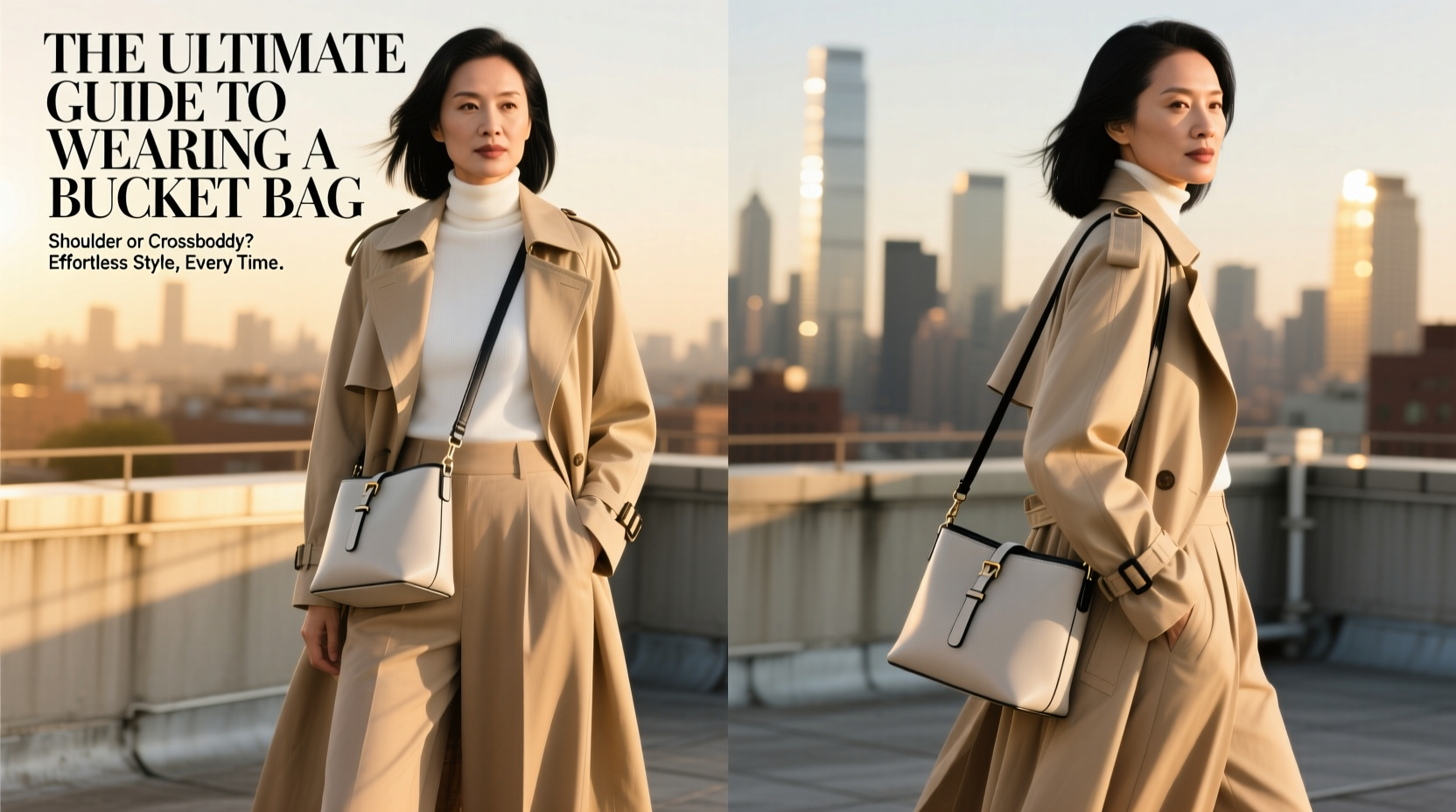 the ultimate guide to wearing a bucket bag as a shoulder or crossbody for effortless style