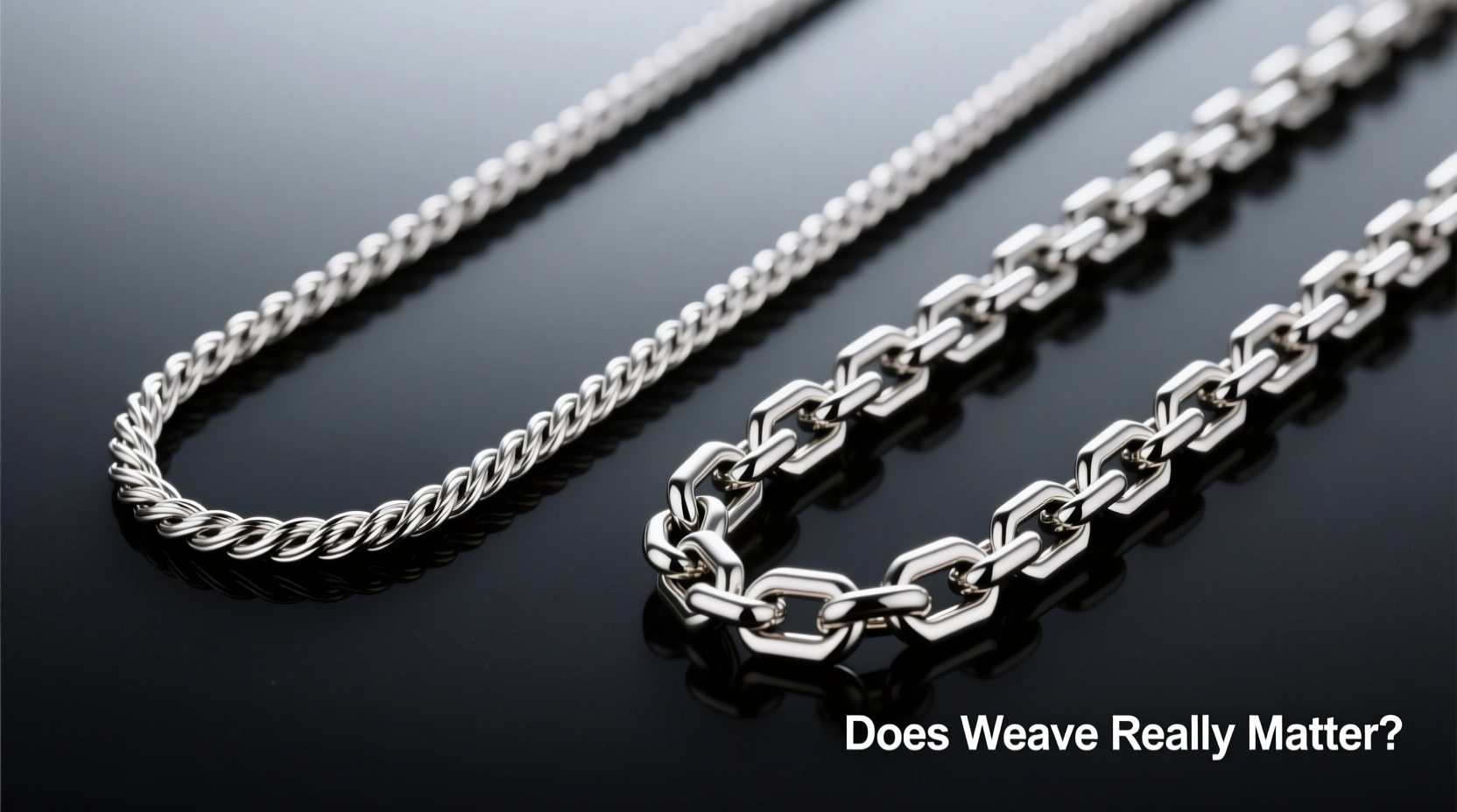 silver rope chain vs wheat chain does weave really matter
