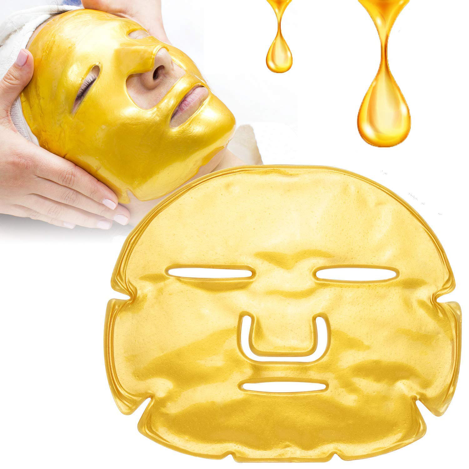 OEM Private Label Skin Care Moisturizing Anti Aging Gold Collagen Face Mask