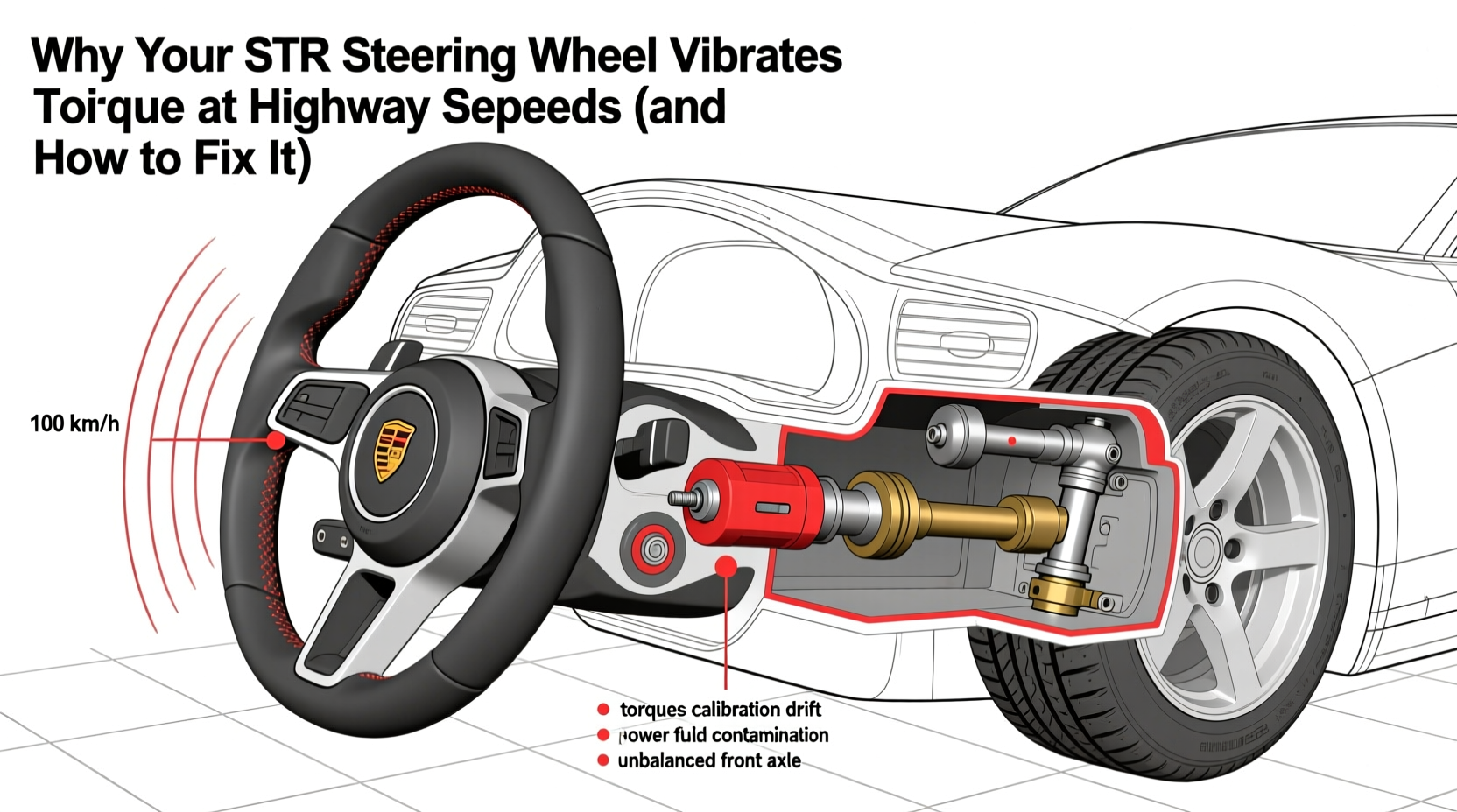 str steering wheel vibration highway