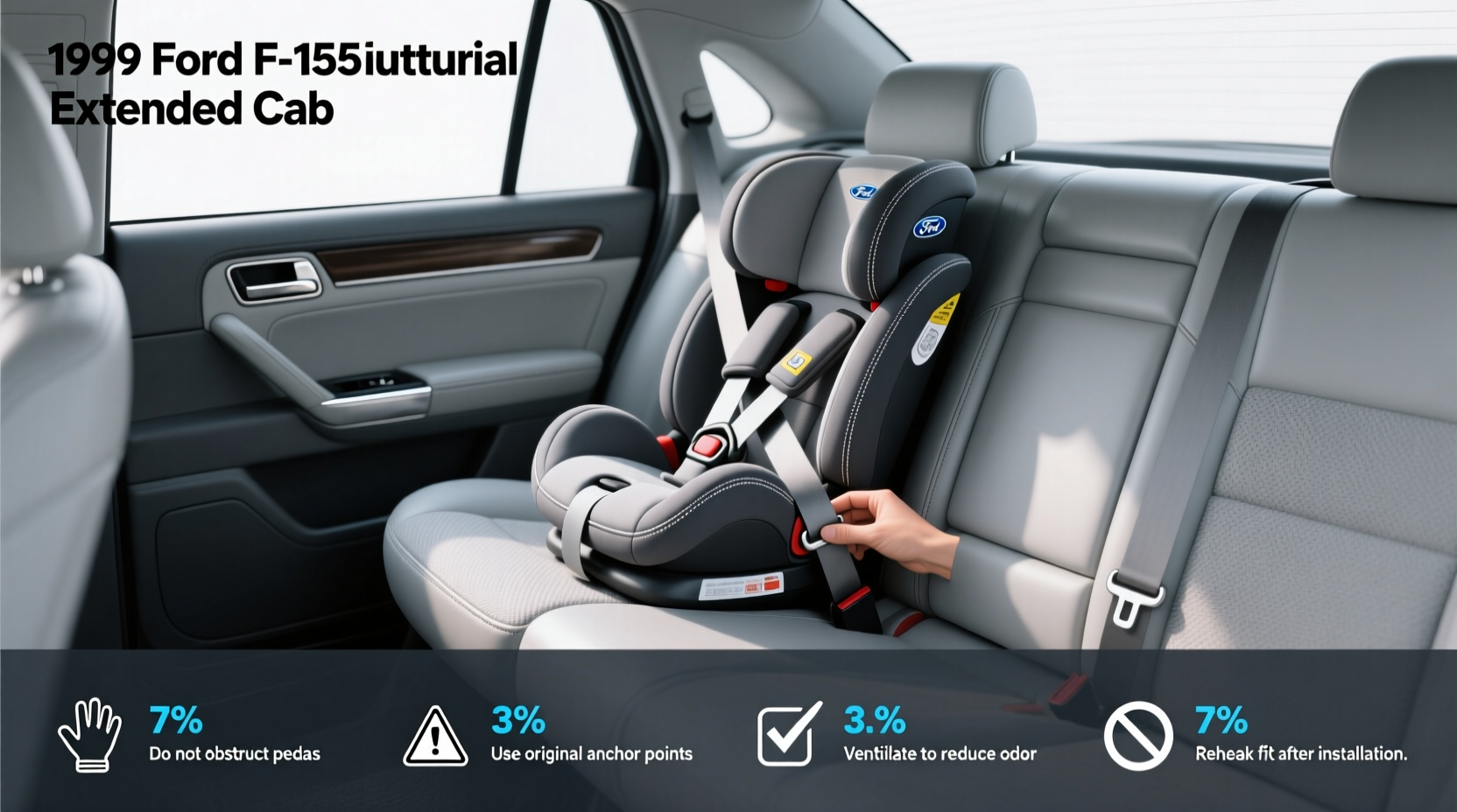 1999 f150 extended cab & child car seat