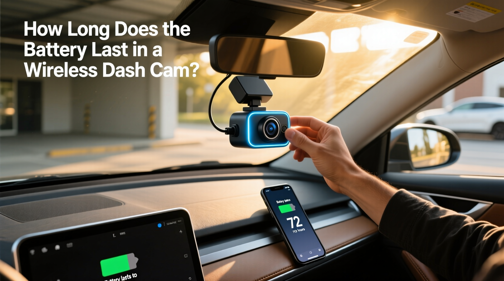battery powered wireless camera for cars,How long does the battery last in a wireless dash cam? buying guide