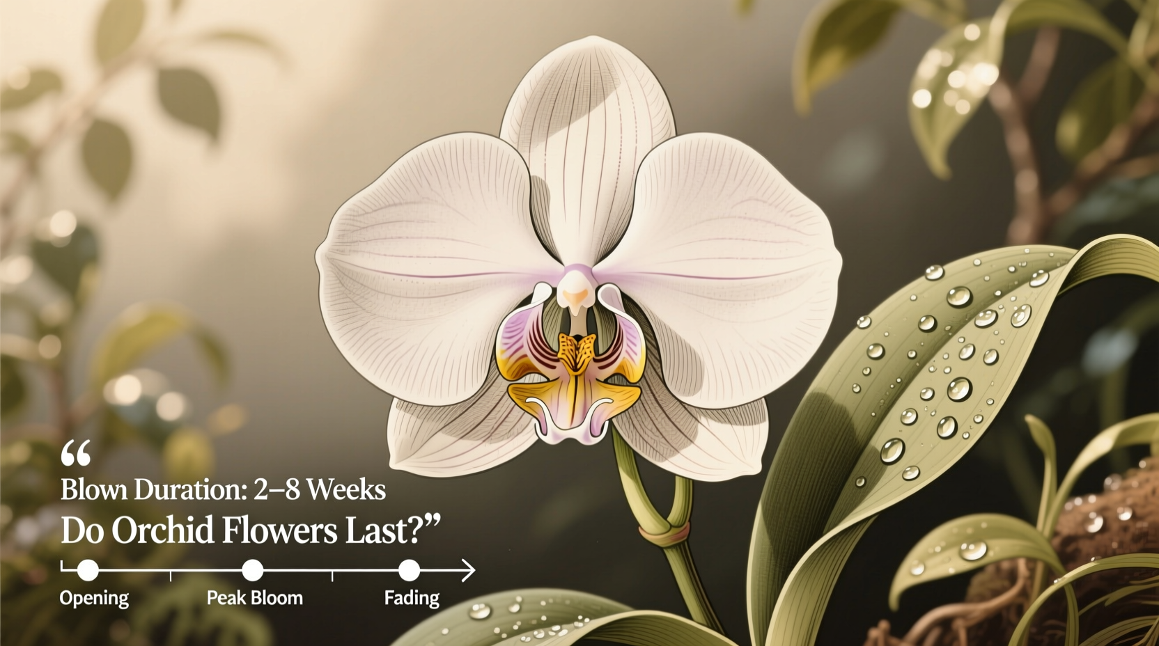 how long does the orchid flower last