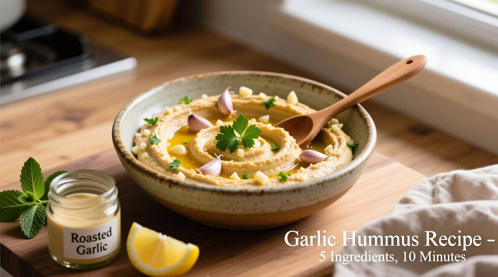 recipes with garlic hummus