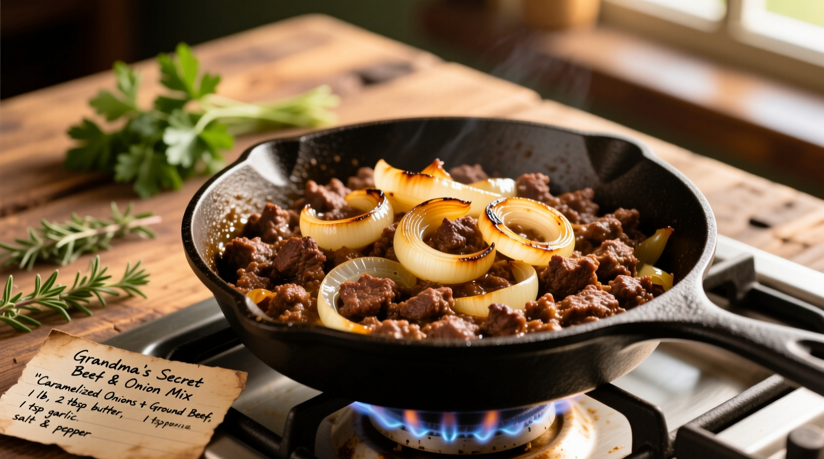 ground beef onion recipe