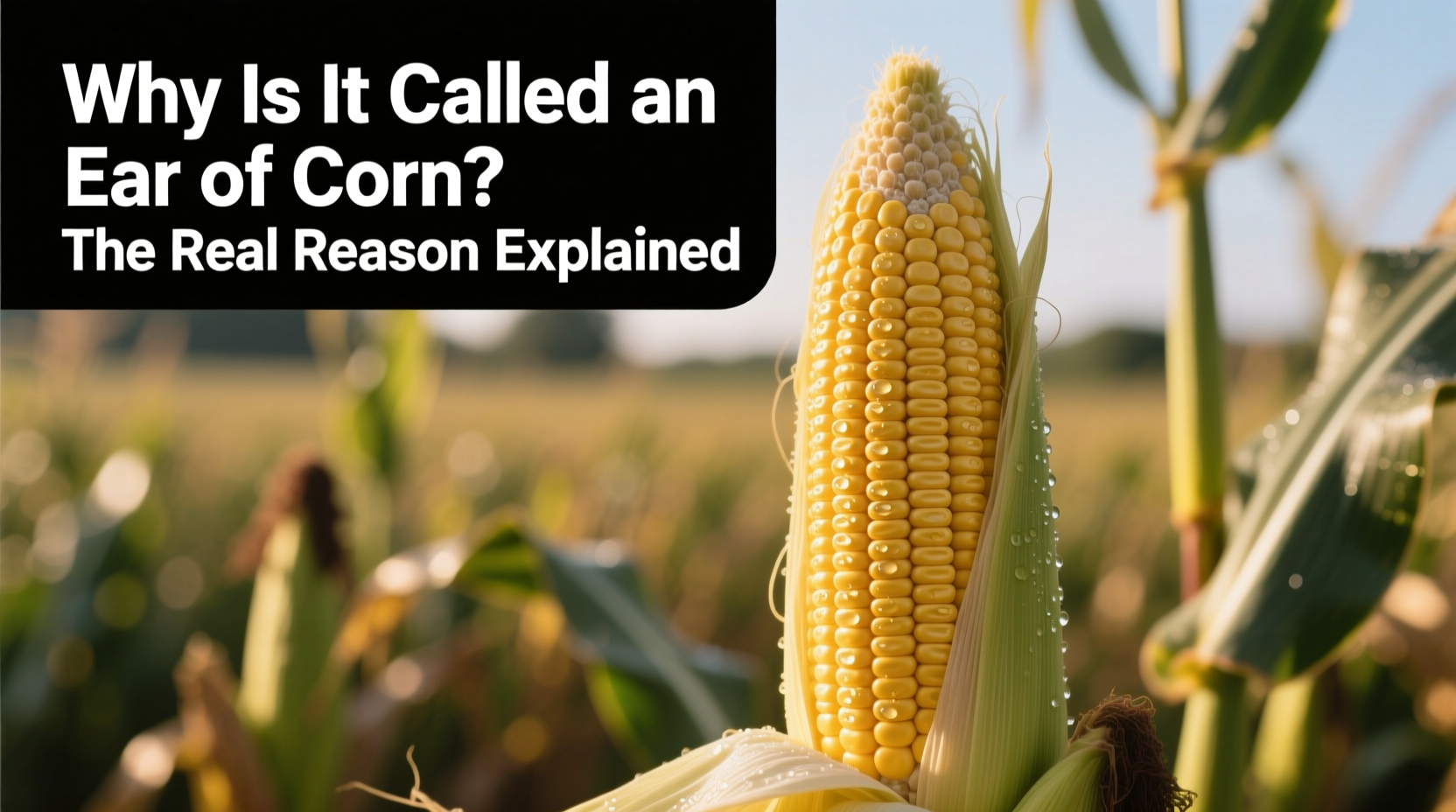 why is it called an ear of corn the real reason explained