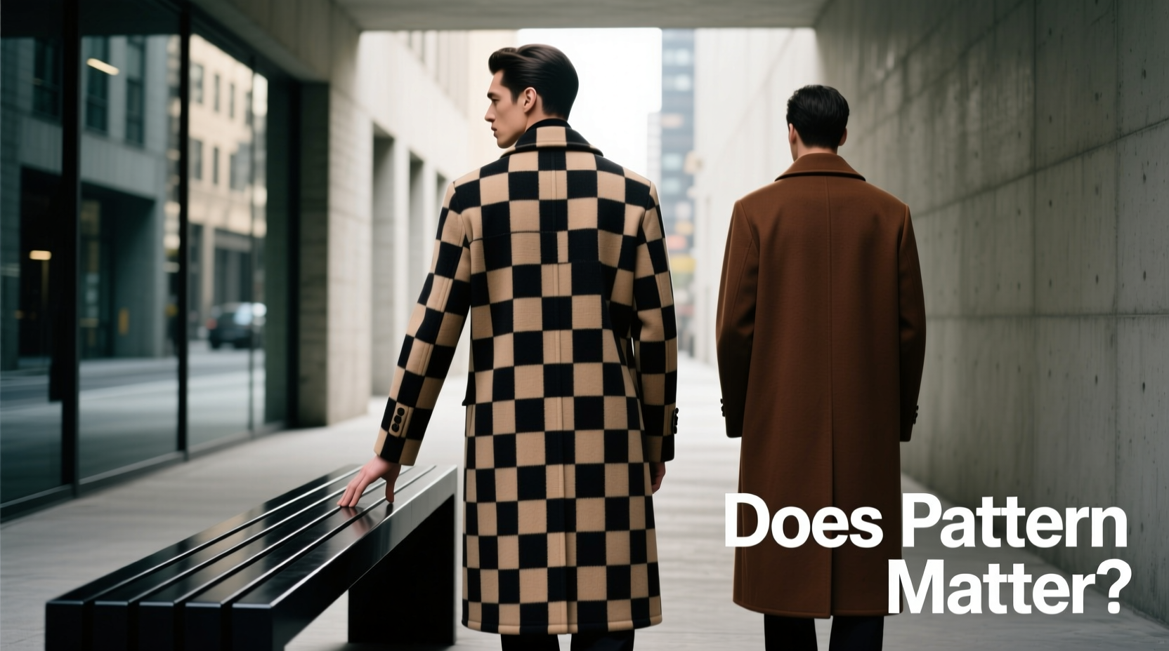 checkered vs solid coat does anyone even notice the pattern or is it just hype