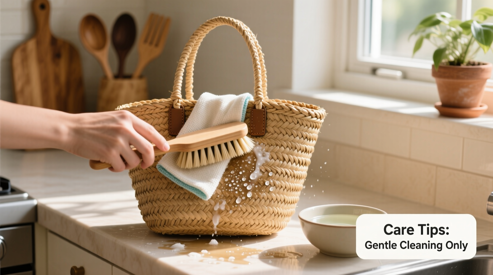 effective methods to deep clean your straw handbag without damaging it