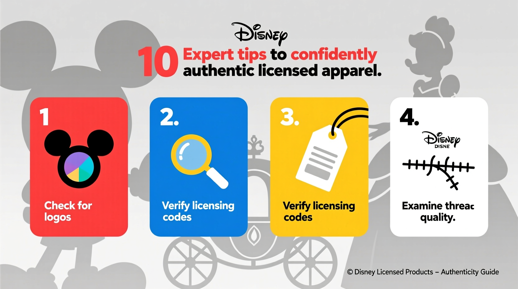 10 expert tips to confidently identify authentic disney licensed apparel