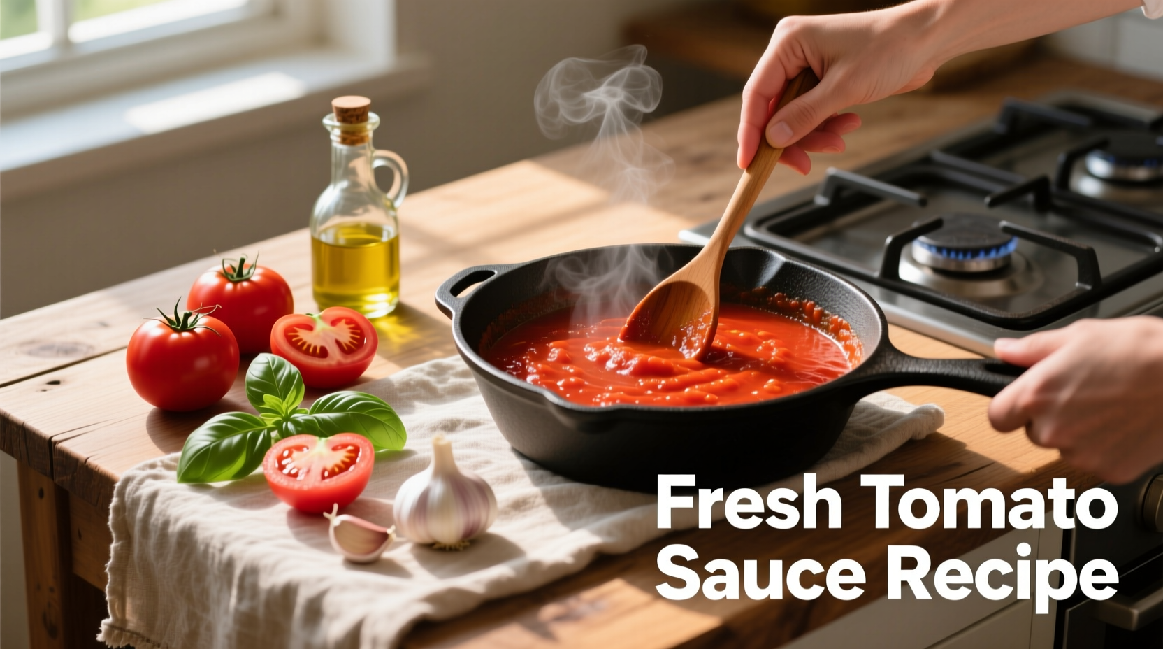 How to Make Fresh Tomato Sauce in 45 Minutes