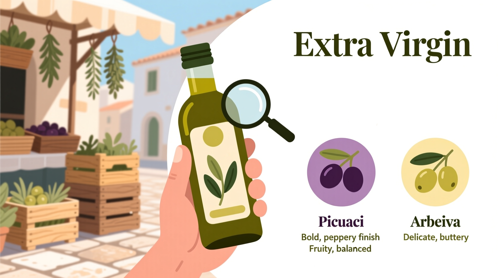 look for the cultivar when shopping for olive oil