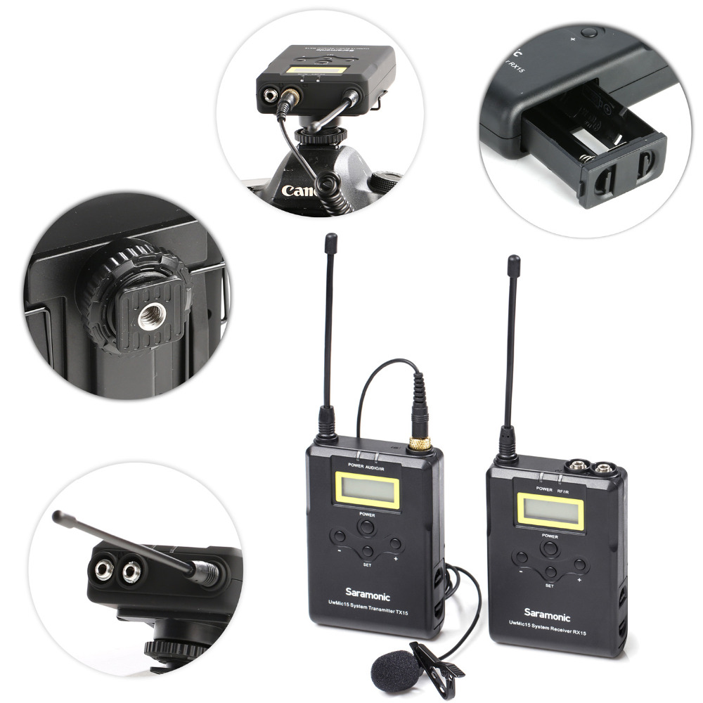 Saramonic Uwmic15 Wireless Lavalier Microphone System