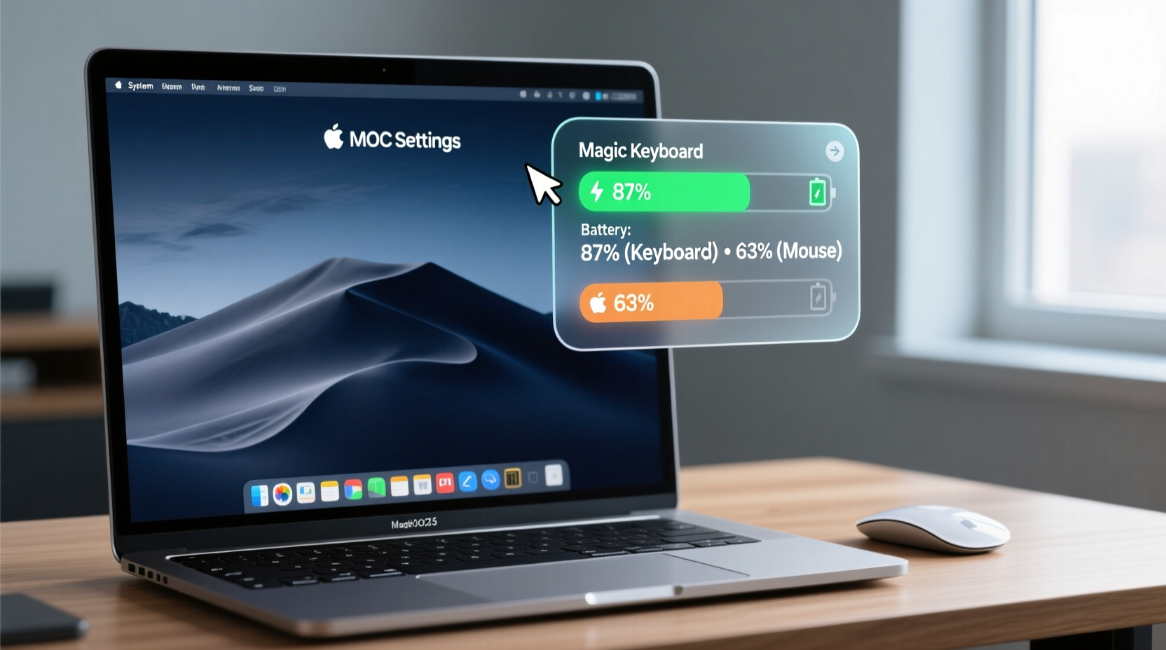 Effortlessly Check Magic Keyboard & Mouse Battery on macOS 2025