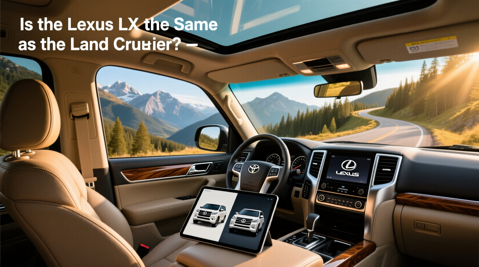 How to Choose Toyota Land Cruiser Interior, Is the Lexus LX the Same?