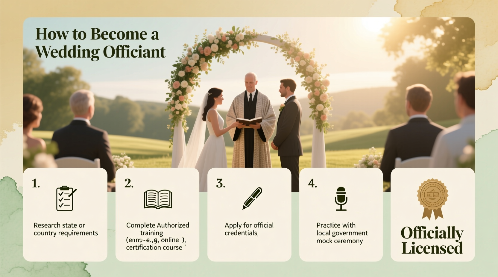 how do you become a wedding officiant