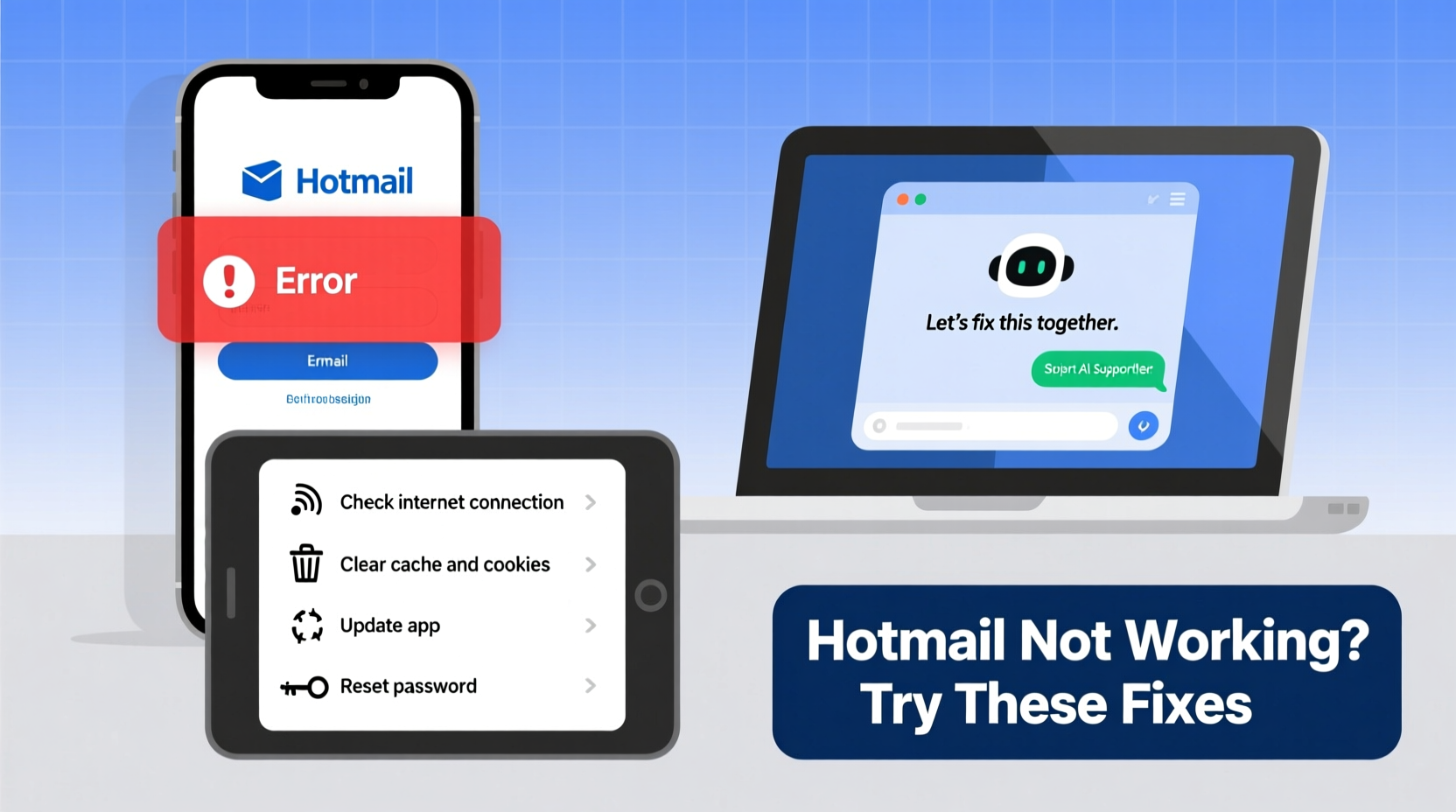 hotmail not working troubleshooting email issues fixes
