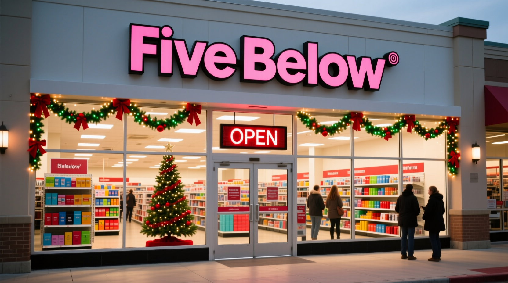 is five and below open on christmas