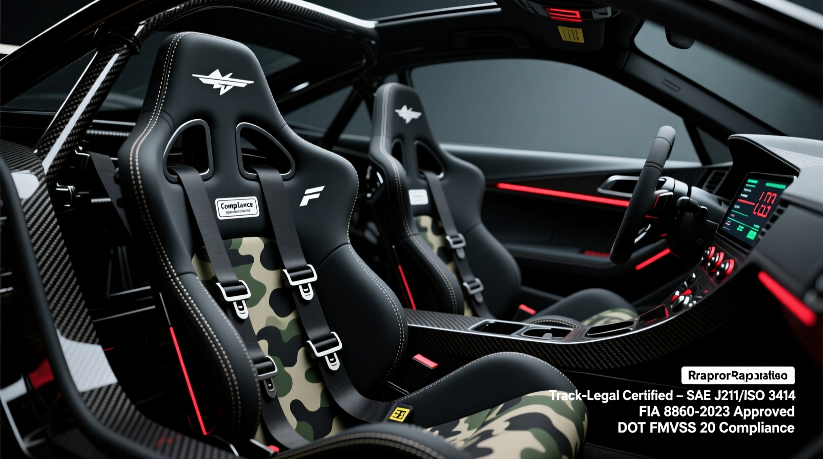 f22 bucket seats track legal